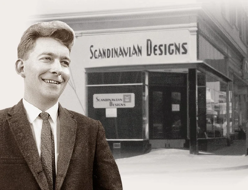 Bright living room with sectional sofa and layered textures